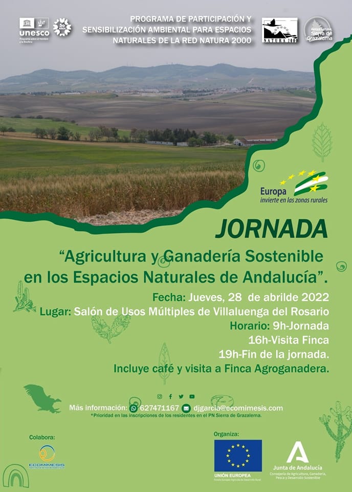 JORNADA "AGRICULTURA Y GANADERÍA SOSTENIBLE EN LOS ESPACIOS NATURALES DE ANDALUCÍA"