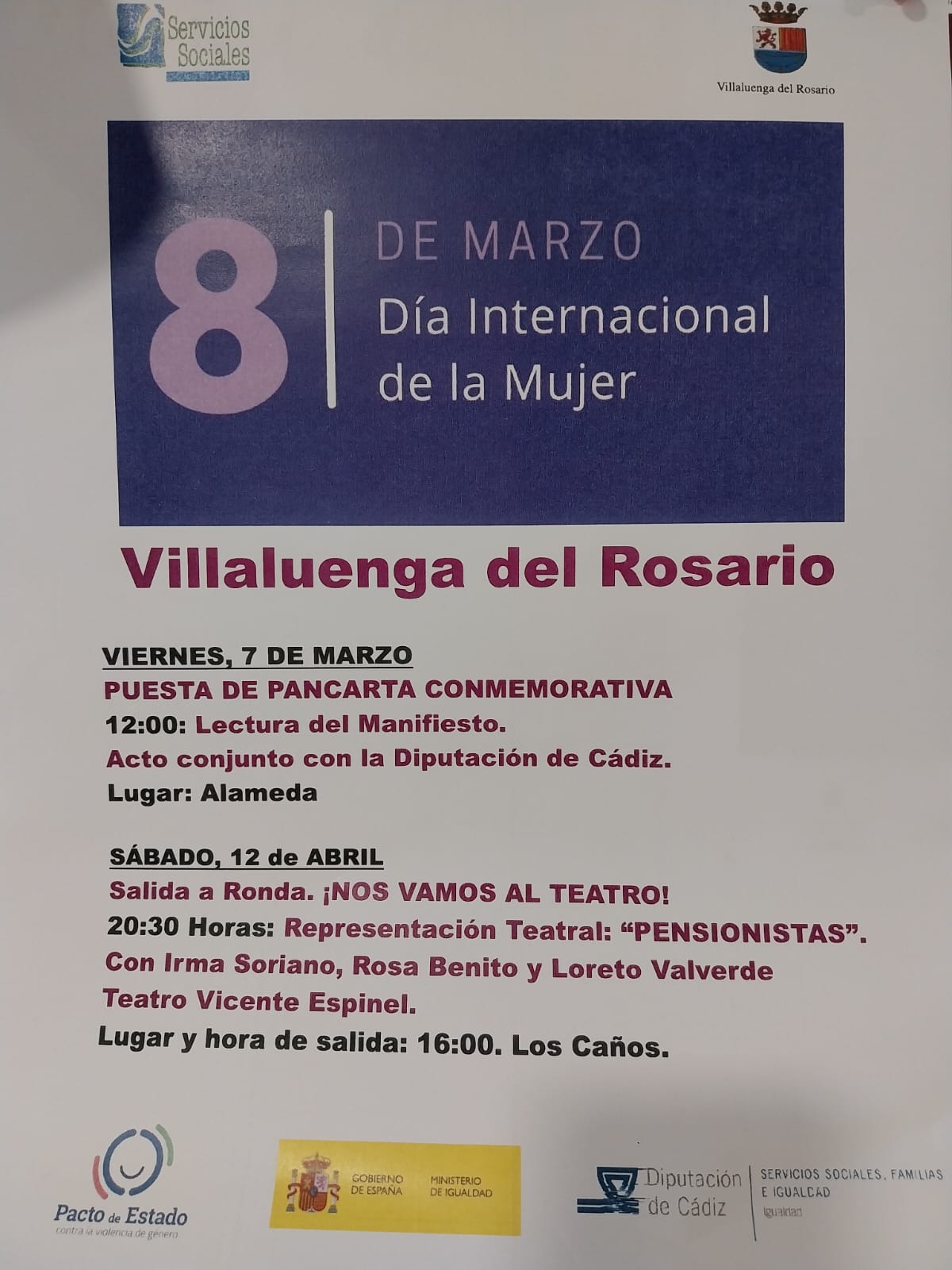 CONMEMORACIÓN DÍA INTERNACIONAL DE LA MUJER EN VILLALUENGA