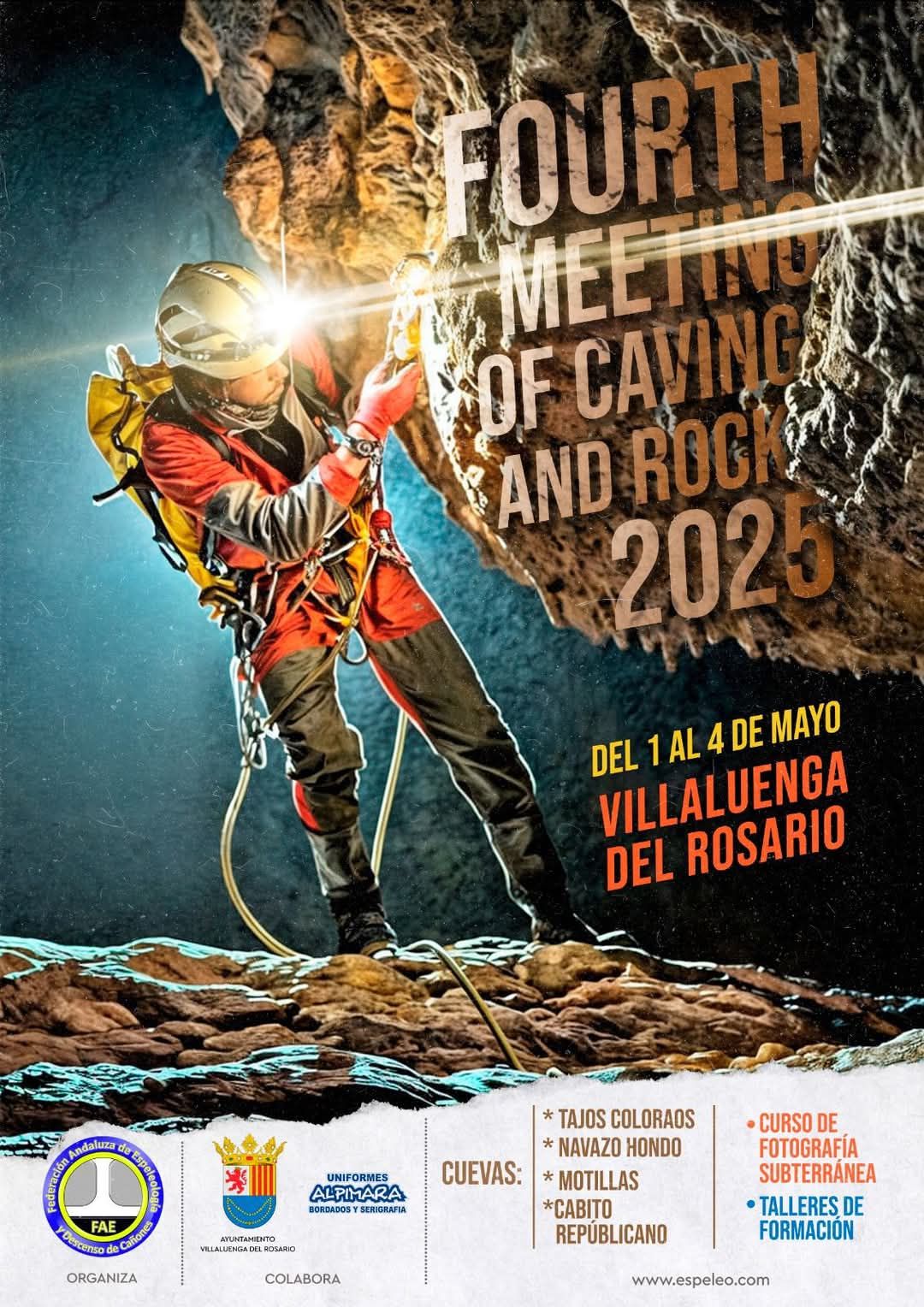 EVENTO DE ESPELEOLOGÍA EN VILLALUENGA: "FOURTH MEETING OF CAVING AND ROCK 2025"
