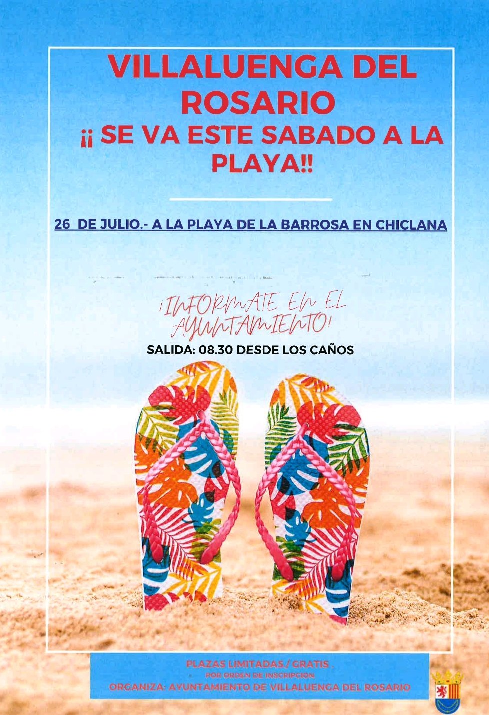 VIAJE A LA PLAYA DE LA BARROSA DESDE VILLALUENGA