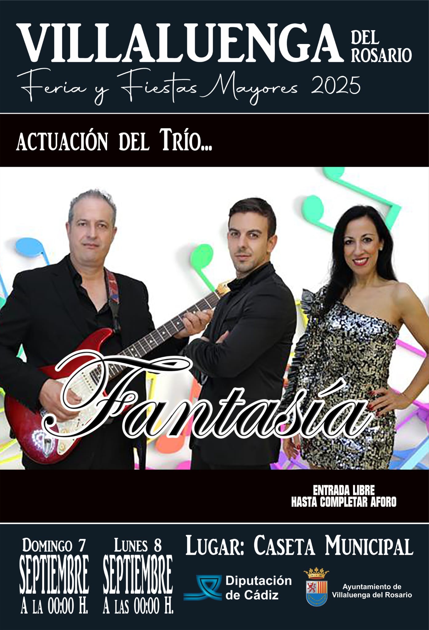 EL TRÍO FANTASÍA ACTUARÁ EN LA FERIA DE VILLALUENGA DEL ROSARIO