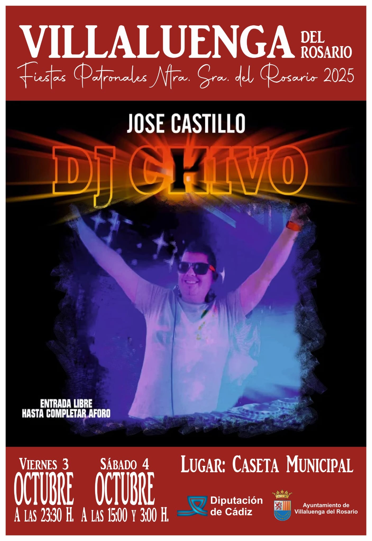 DJ CHIVO ANIMARÁ LAS FIESTAS PATRONALES DE VILLALUENGA DEL ROSARIO 2025