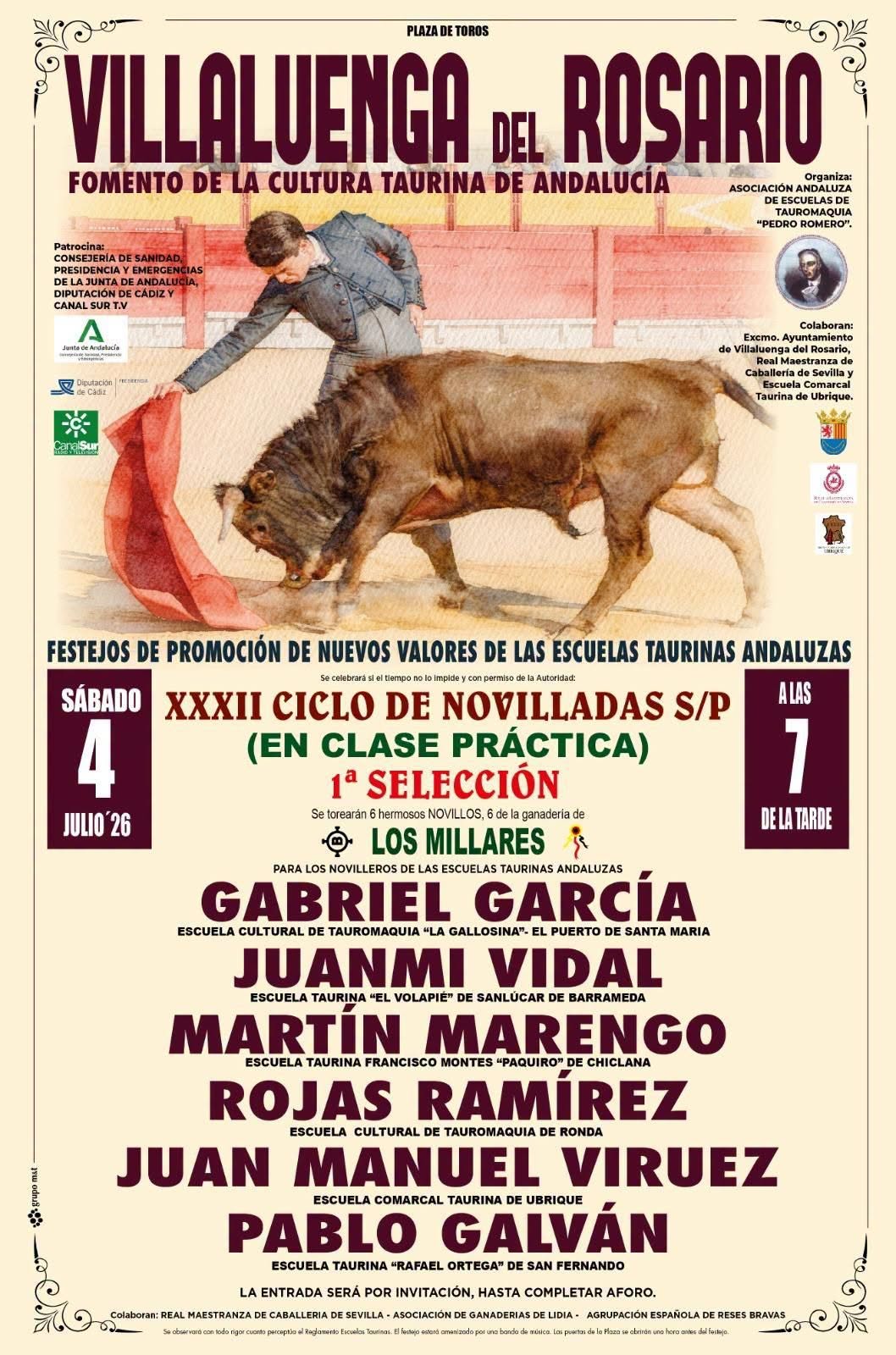 NOVILLADA EN LA PLAZA DE TOROS DE VILLALUENGA DEL ROSARIO