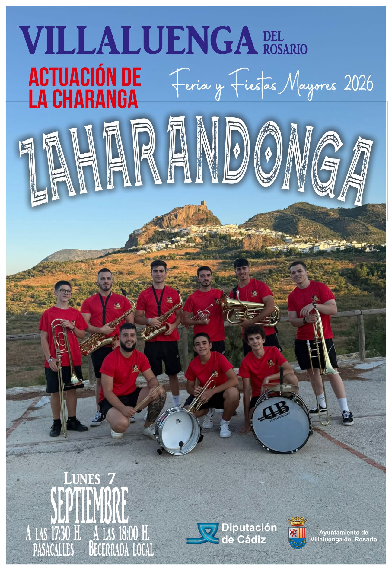 LA CHARANGA ZAHARANDONGA ANIMARÁ LAS FIESTAS MAYORES DE VILLALUENGA DEL ROSARIO