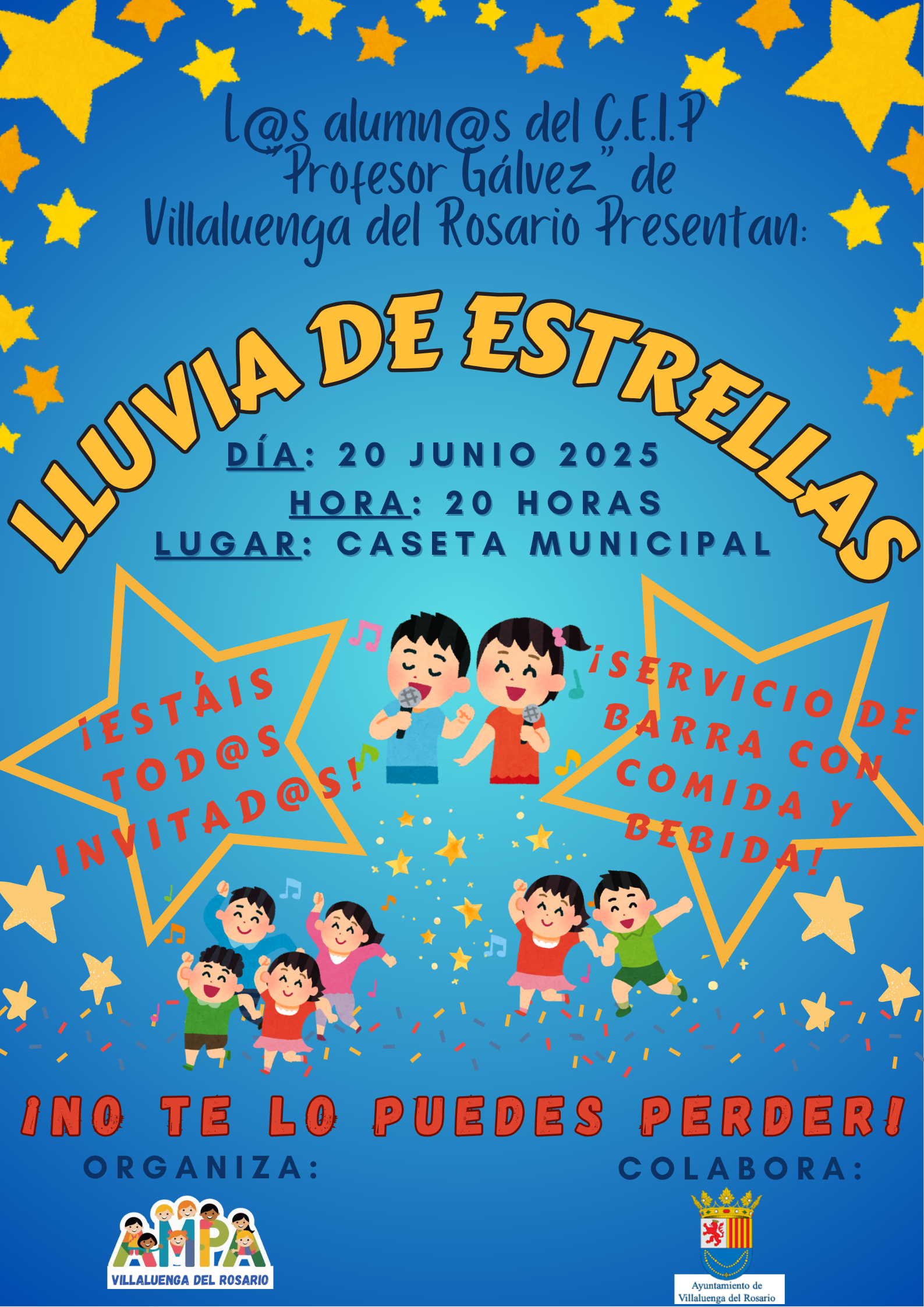 ACTUACIONES: "LLUVIA DE ESTRELLAS" EN VILLALUENGA DEL ROSARIO