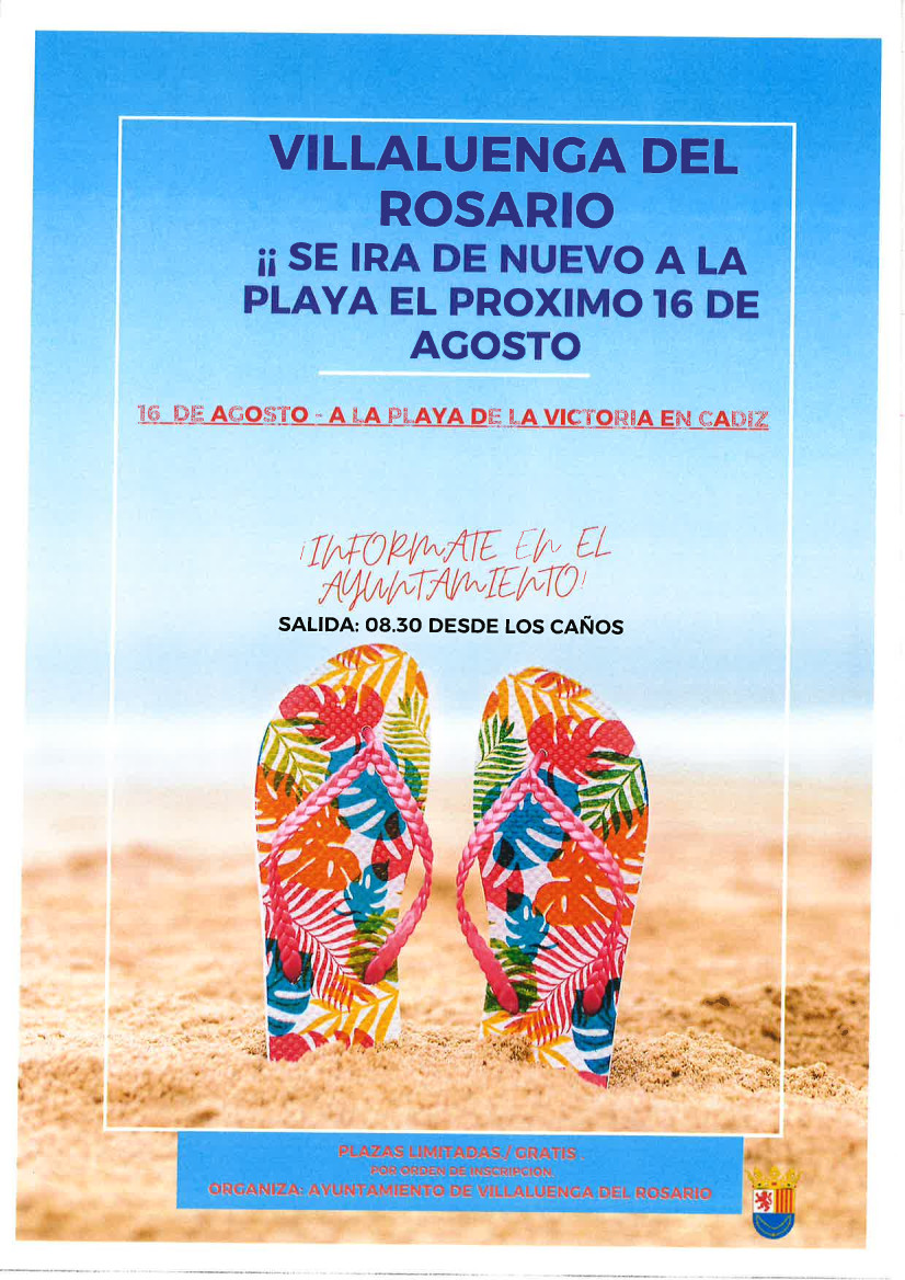 NUEVO VIAJE A LA PLAYA DESDE VILLALUENGA DEL ROSARIO