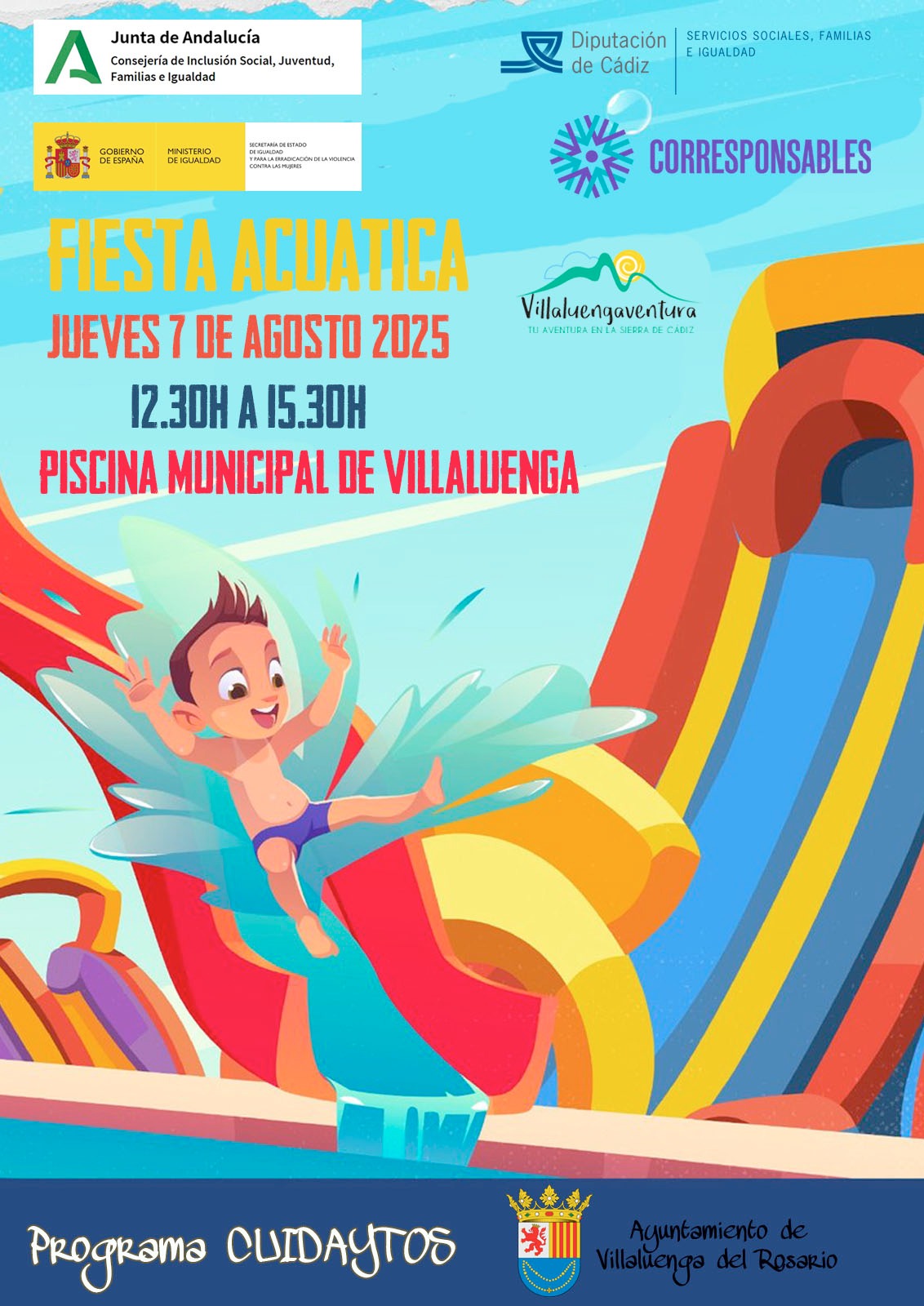 NO TE PIERDAS LA FIESTA ACUÁTICA EN LA PISCINA DE VILLALUENGA