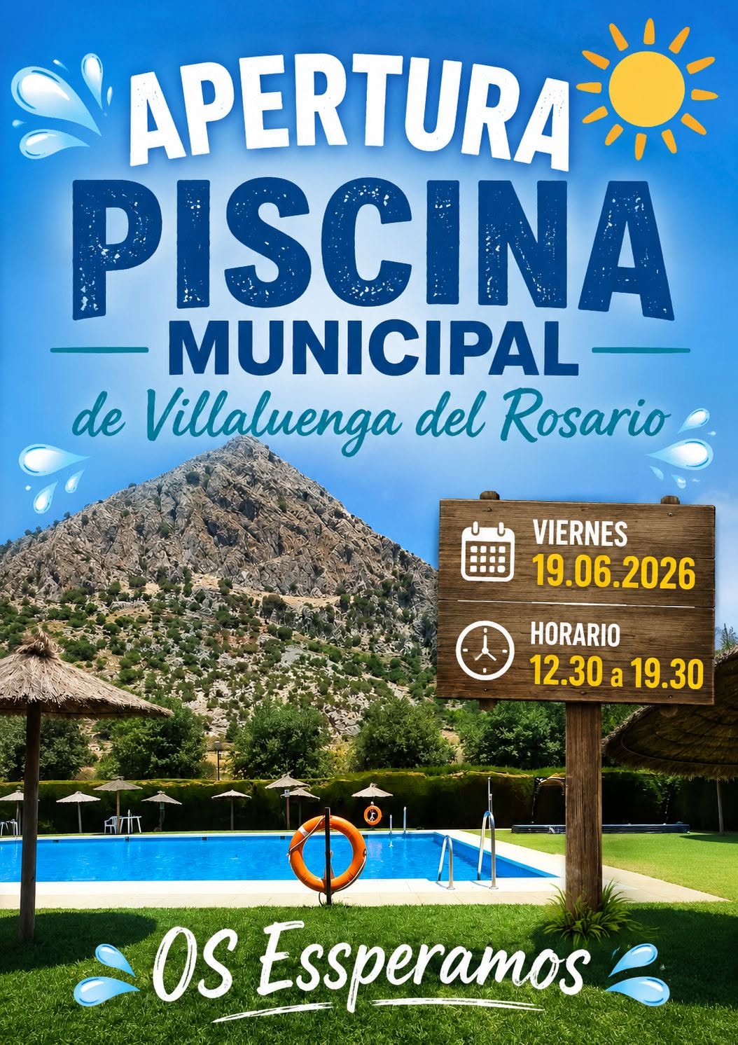 LA PISCINA MUNICIPAL DE VILLALUENGA DEL ROSARIO ABRE SUS PUERTAS