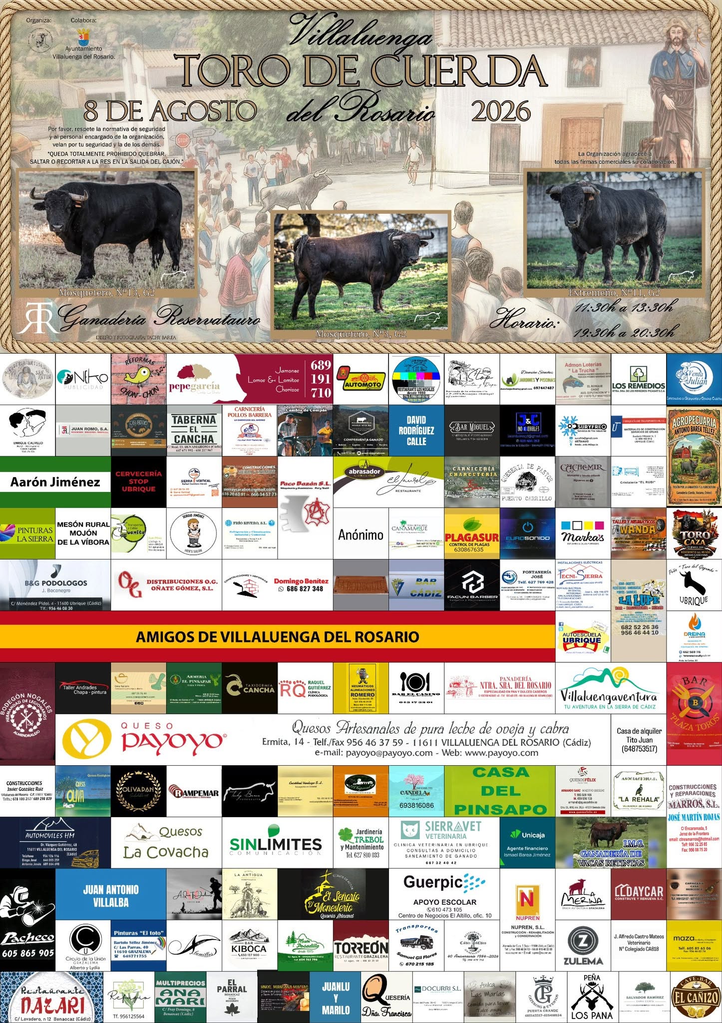 PRESENTACIÓN DEL CARTEL OFICIAL DEL TORO DE CUERDA DE VILLALUENGA DEL ROSARIO 2026
