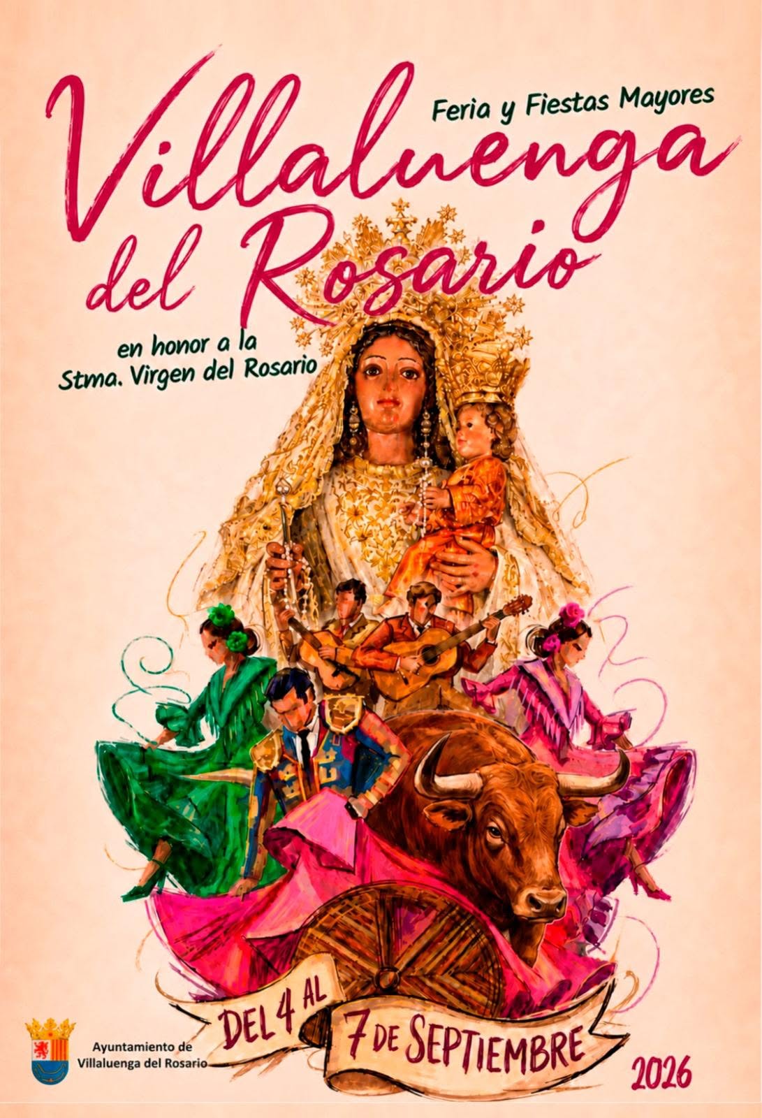PROGRAMACIÓN FERIA Y FIESTAS MAYORES VILLALUENGA DEL ROSARIO 2026