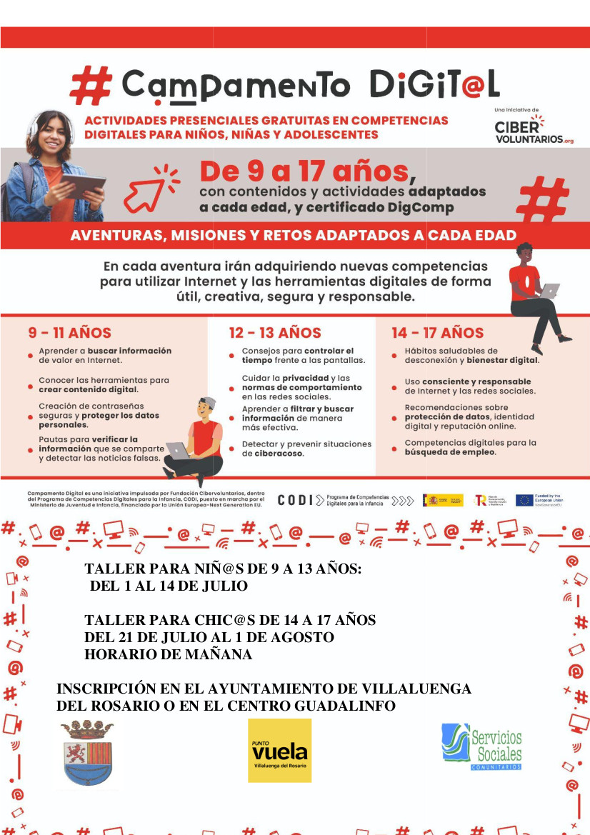 CAMPAMENTO DIGITAL EN VILLALUENGA DEL ROSARIO