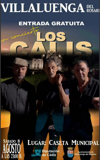 INVITACIÓN DE LOS CALIS PARA SU CONCIERTO EN VILLALUENGA DEL ROSARIO